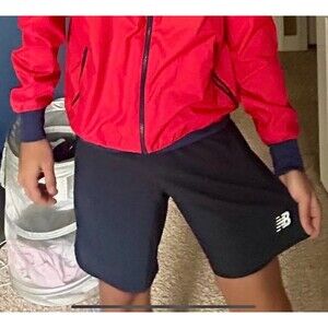 New Balance Vintage Rare Silky Satin Soccer Shorts Nylon Black Small